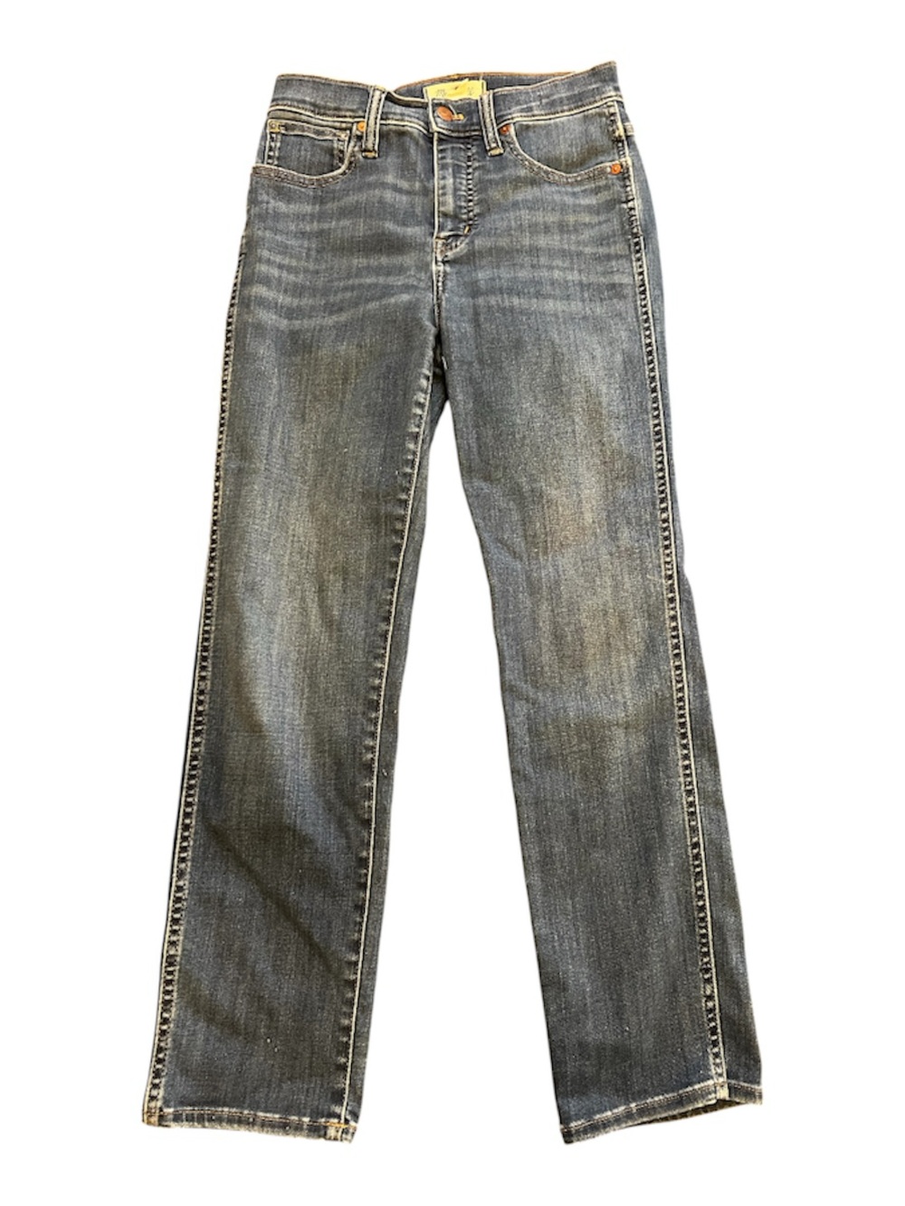 Madewell Stovepipe Straight Leg Jeans Blue Denim Size 25